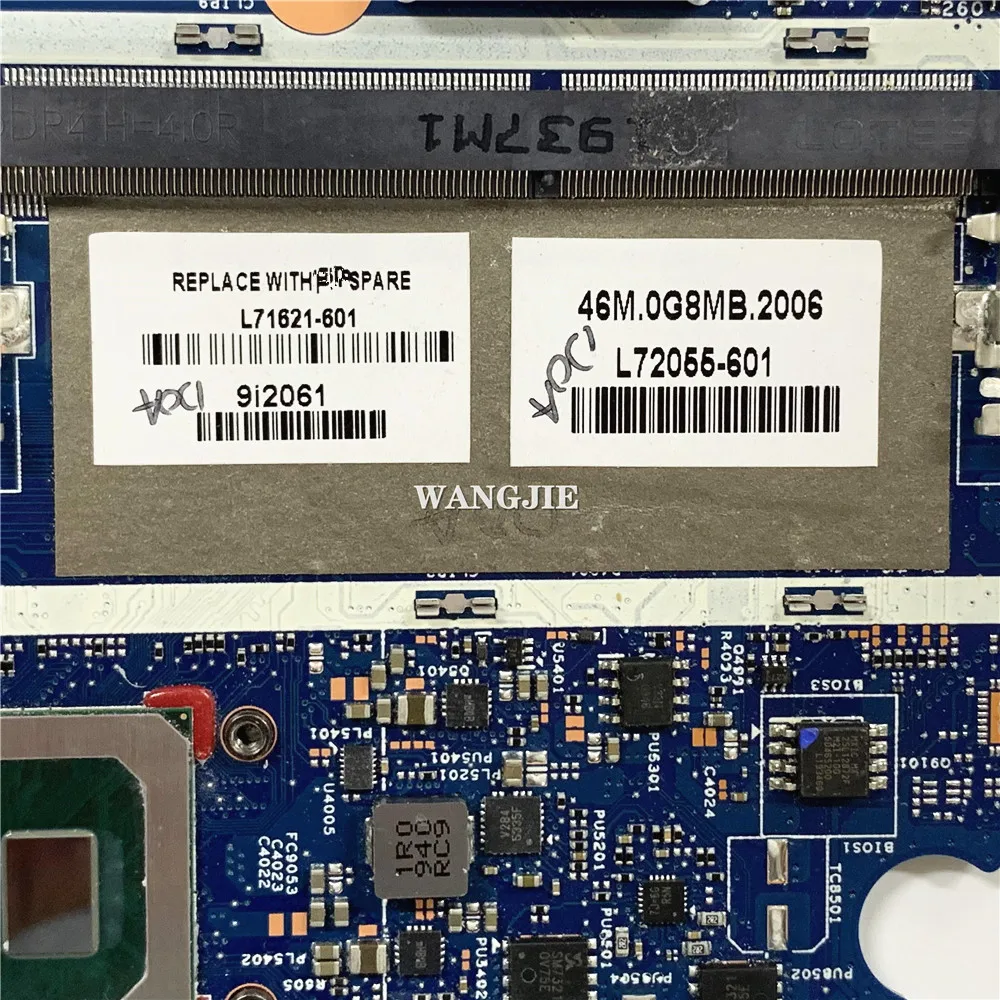 18739-1 para placa base de ordenador portátil HP 17-CE L71621-601 L71621-001 DSC MX250 4GB + i7-10510U 100% en funcionamiento - imagen 3