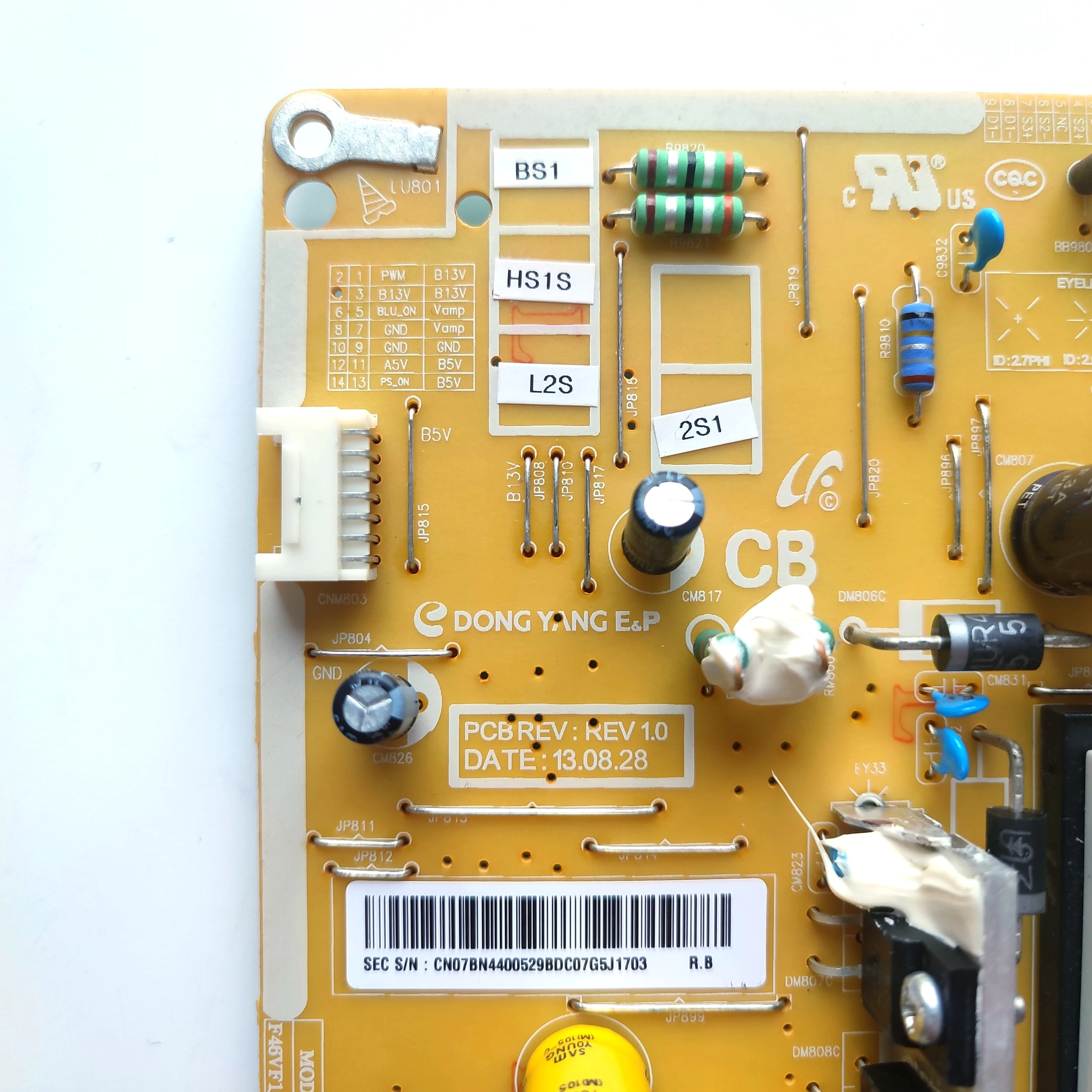 Placa de fuente de alimentación Original auténtica, BN44-00529B BN4400529 para televisores LCD LH46MDCPLGC/EN LH46EDCPLBC/ZA, piezas de TV LCD - imagen 3