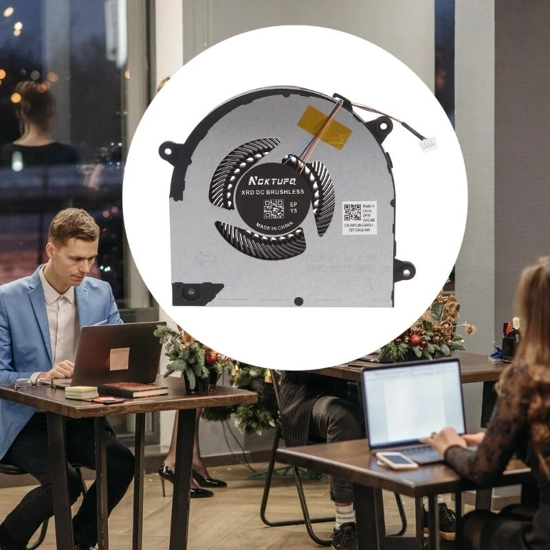 12pc original nuevo ventilador refrigerador GPU GPU para Y540-17 Y540-17IRH GTX16660 TI Notebook Computer Radiator - imagen 3