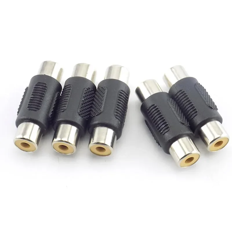 5 uds RCA hembra a RCA hembra Audio Video Cable Jack enchufe adaptador para cámara Cctv sistema de seguridad conector de enchufe Bnc - imagen 3