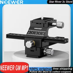 NEEWER GM MP1 Cardán Macro Cámara Carril Dual Aluminio Profesional