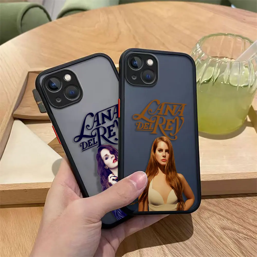 Funda de teléfono mate Singer L-Lana Del Rey para Redmi NOTA 14 13 12S 11 11T 11S 10 10S 9T 9 9S 10X PRO PLUS TPU carcasa DIY - imagen 3