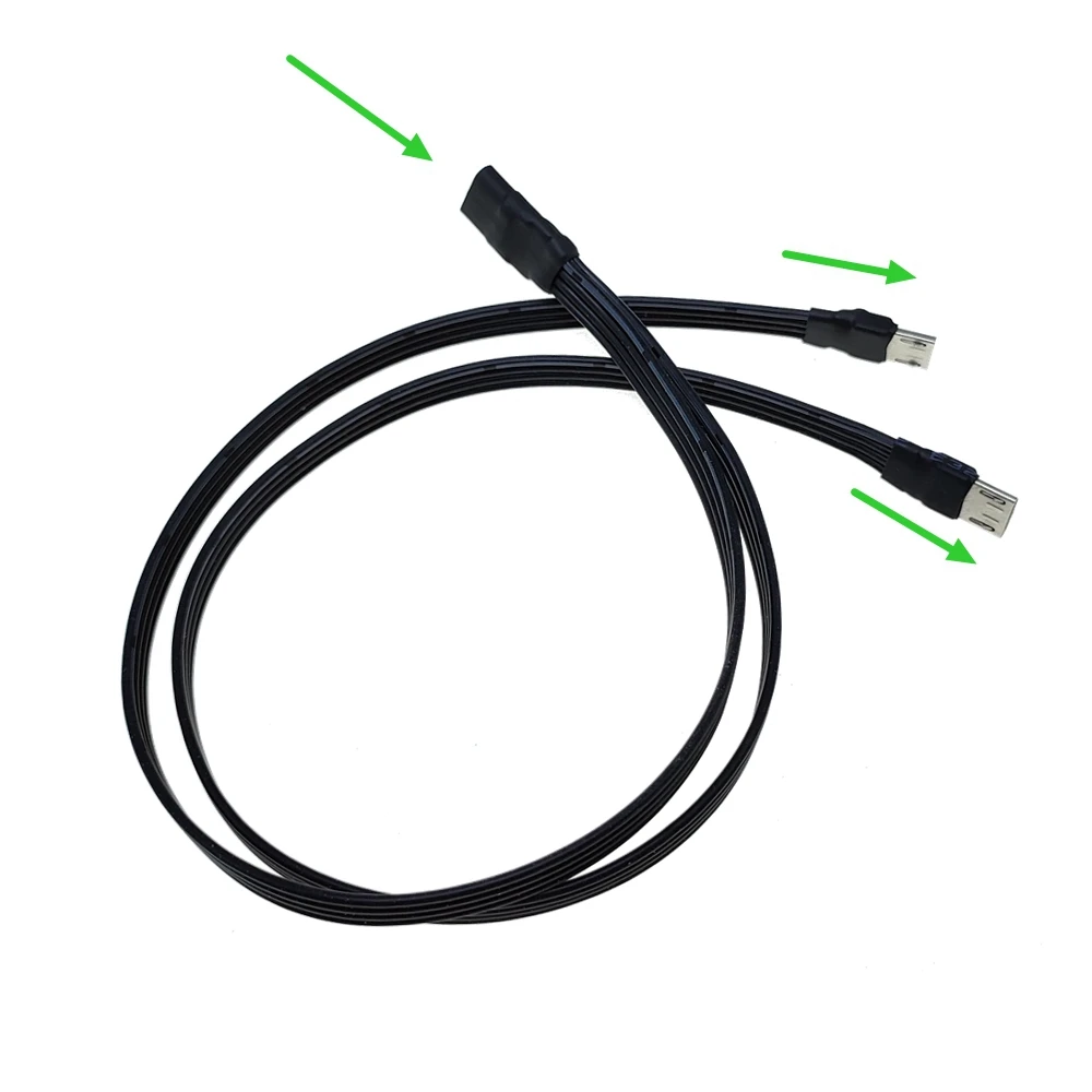 Cable de carga solo dos en uno Cable de datos USB Micro Micro tipo c doble 20CM 30cm 50cm Cable de carga para teléfonos - imagen 5