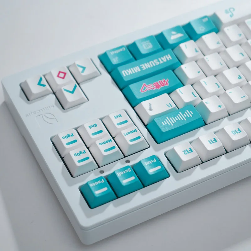 Juego grande de teclas PBT Dye Sub Anime para teclado mecánico GMK Clones, teclas en inglés, perfil Cherry con barra espaciadora 6.25U - imagen 5