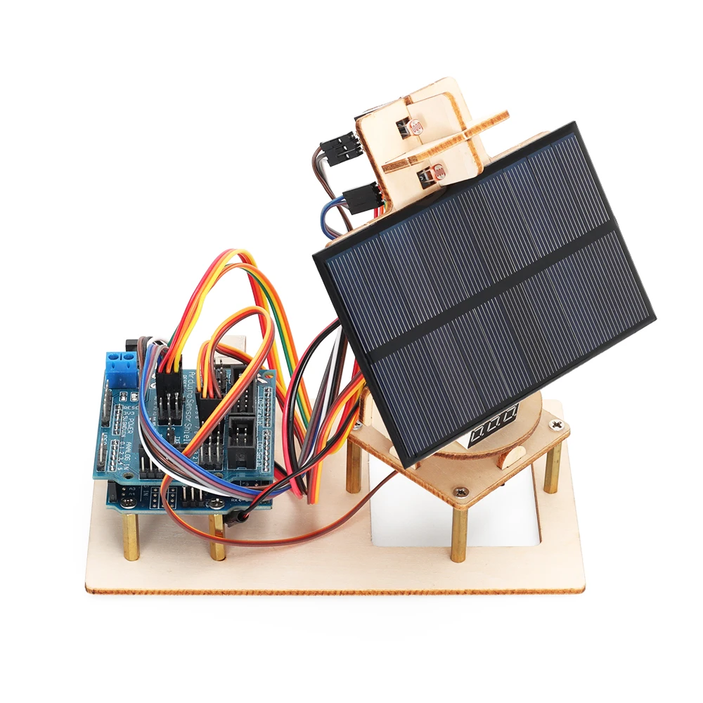 1 Uds Trôlesbuny Kit de seguimiento Solar para Arduino Kit completo de automatización de inicio electrónico Kit de seguimiento de luz Solar PCB - imagen 3