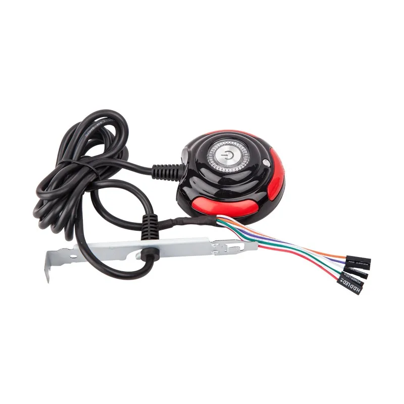 Fuente de alimentación para ordenador, interruptor de botón grande redondo con soporte de Cable de 160cm para PC de escritorio - imagen 4