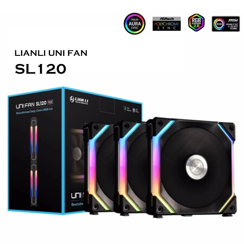 LIANLI UNI FAN SL120 AL120 Kit de ventilador Cable sin cables Módulo de ensamblaje Cable L-Connect Software Control Módulos de cables designados - imagen 2
