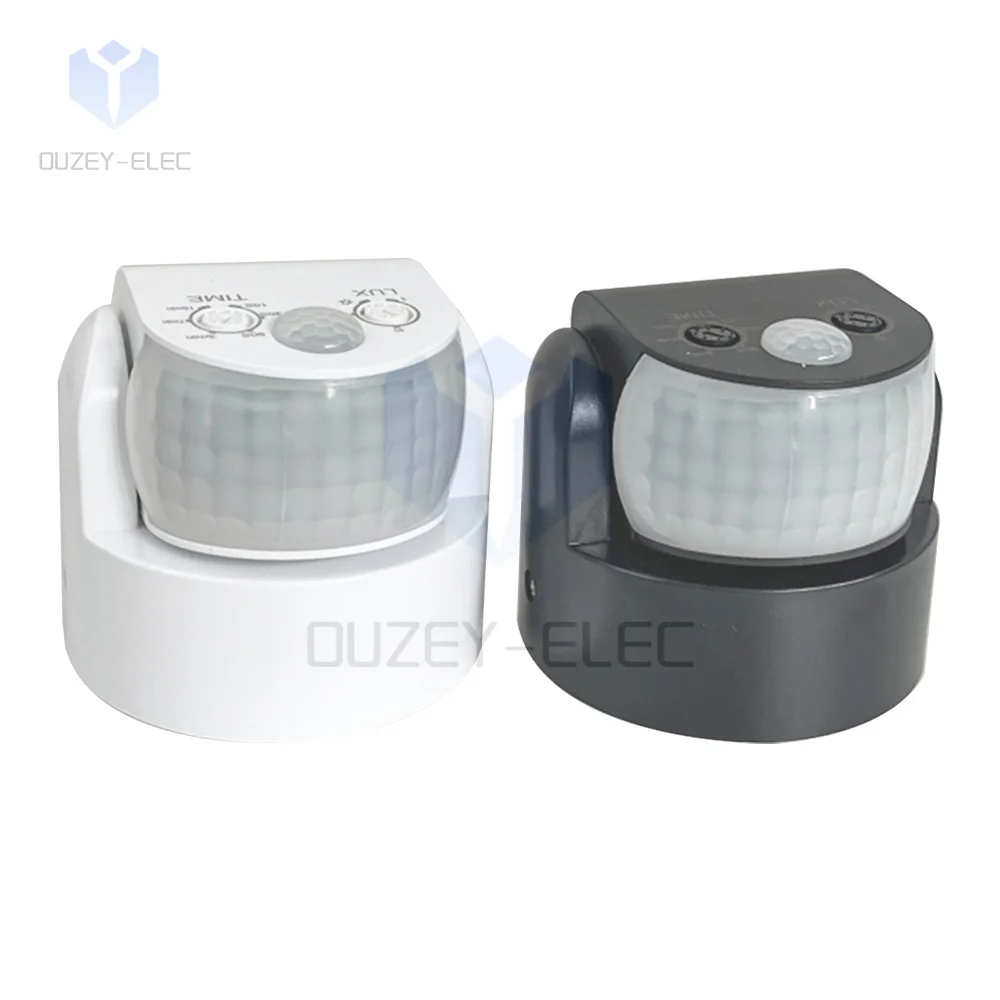 AC220-240V Del Sensor de movimiento Detector de Movimiento Automático de 180-360 Grados Interruptor de Luz Al Aire Libre de Infrarrojos de Doble Sonda de Inducción PIRS24