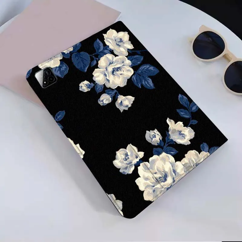 Camelia arte Retro creatividad para Xiaomi Redmi Mi Pad 2 4 5 6 6s 7 8 11 12,5 12,4 11,2 8,7 SE Pro Plus Max funda para tableta - imagen 2