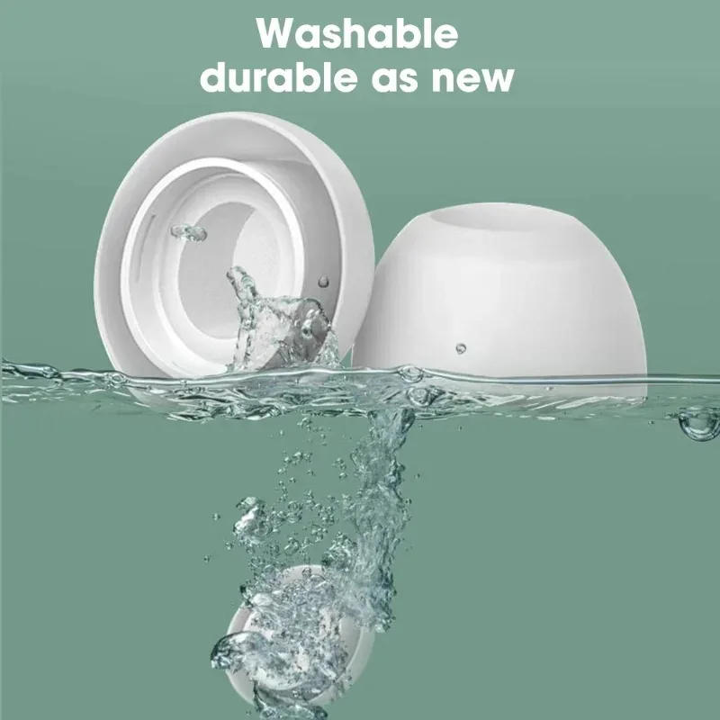 Almohadillas de silicona suave para Airpods Pro 1/2, funda protectora para auriculares con orificio para reducción de ruido, almohadillas para Apple Air Pods Pro - imagen 5