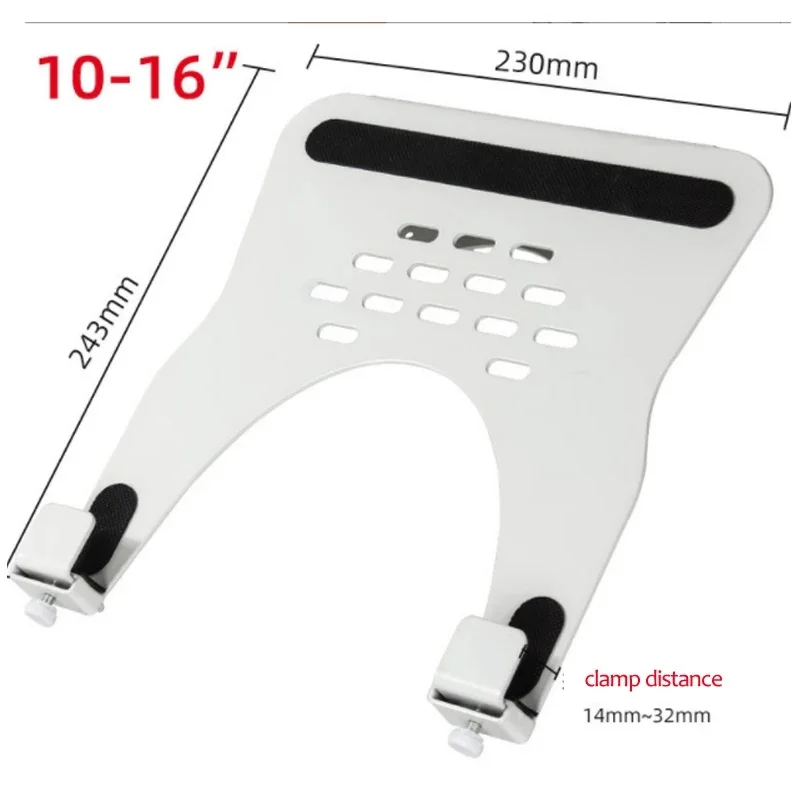 Soporte de pared con resorte de Gas para ordenador portátil, brazo de aleación de aluminio, movimiento completo, soporte de montaje para ordenador portátil de 10-17 pulgadas, Lapdesk - imagen 5