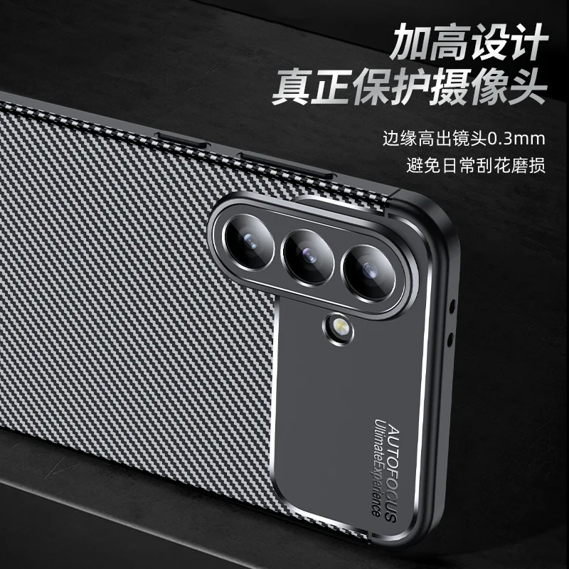 Para Samsung A36 funda Samsung Galaxy A36 Capas a prueba de golpes de fibra de carbono teléfono parachoques armadura trasera TPU Fundas Samsung A36 A 36 - imagen 5