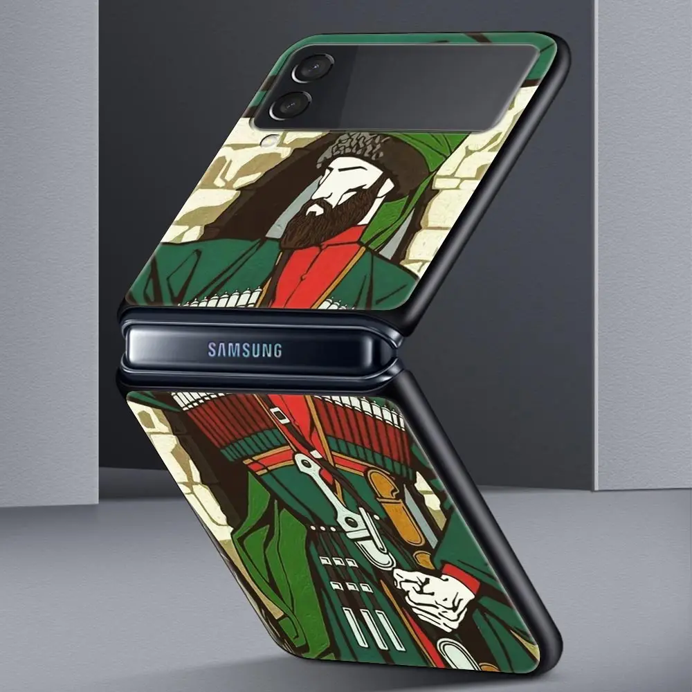 Funda de teléfono para Samsung Galaxy Z Flip 3, 4 y 5, carcasa protectora, plegable, negra - imagen 3