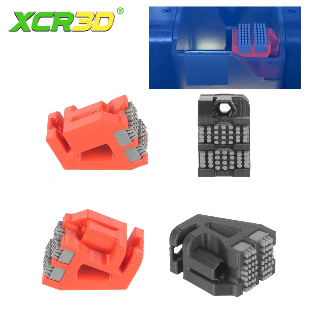 XCR3D cepillo de boquilla para Bambu Lab X1 X1C P1P P1S boquillas limpiaparabrisas cepillo de silicona montado depuradores cabezal de impresión limpiador cabezal de impresora W