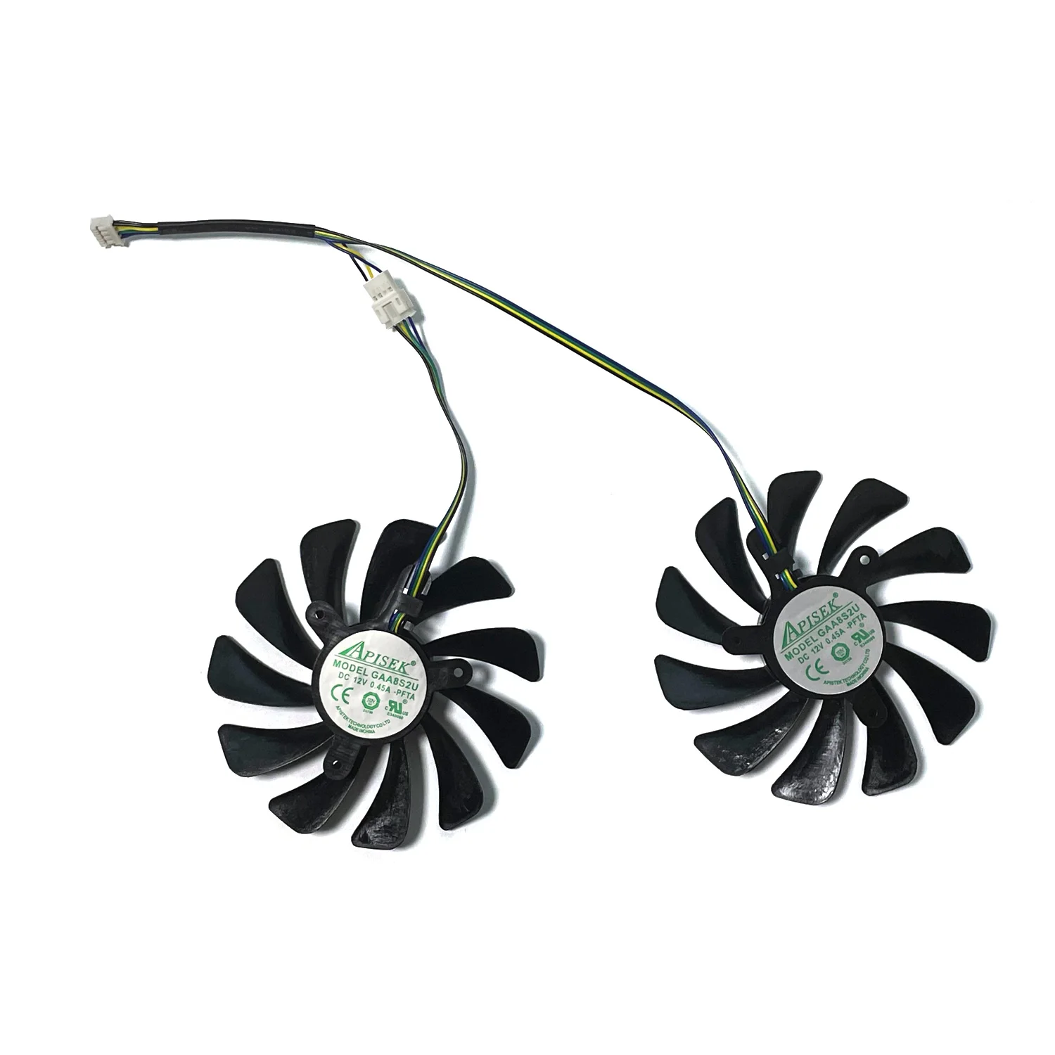 2 uds 95mm GAA8S2U DC 12V 0.45A 4pin GTX1080 GPU enfriador para Zotac Gtx 1070 1080 Ti Gtx 1070Ti 1080Ti Ampere ventilador de tarjeta gráfica - imagen 3