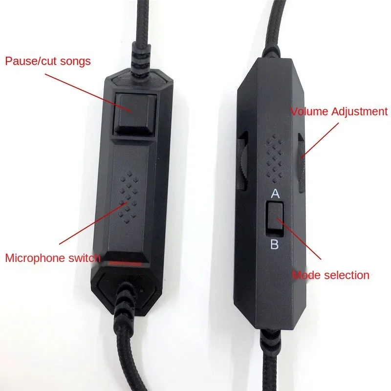 Cable de Audio de 3,5mm, Control en línea para Logitech G633 G933 o para Logitech Astro A10 A40 o para auriculares para juegos G433/G233 - imagen 3