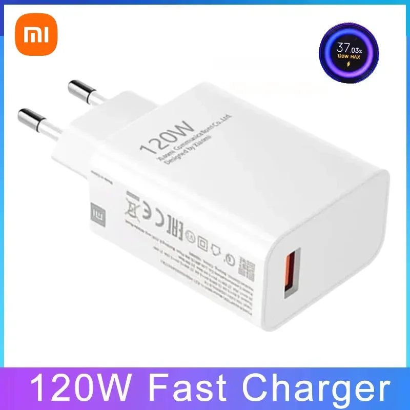 Xiaomi 120w GaN cargador QC 5,0 carga rápida PD 25W USB tipo C cargador para IPhone Samsung adaptador de cargador de pared rápido enchufe de EE. UU. UE