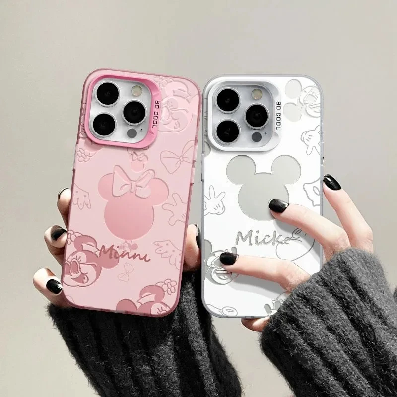 Funda bonita de Minnie Mickey Y2K de color rosa dulce para Xiaomi Redmi Note 10 11 12 13 13C 14 14C A1 A3 K60 Ultra Pro Plus 4G 5G