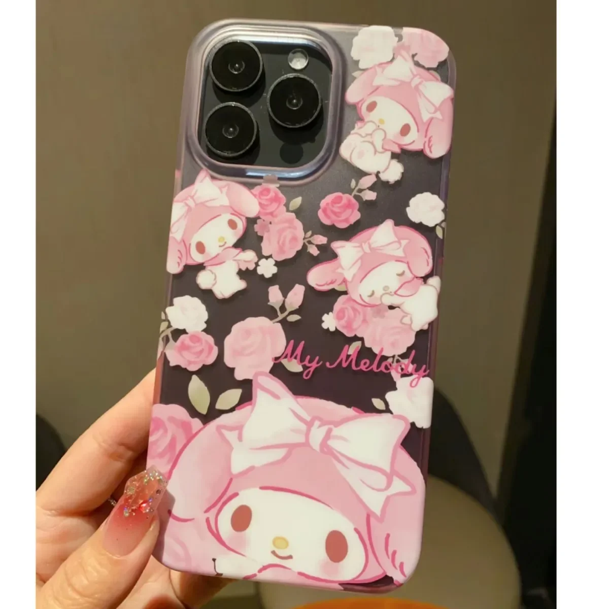Preciosa funda de iPhone My Melody Kawaii para iPhone 17 Air 16 15 14 13 12 11 PRO MAX 16e X XR XSMAX MINI 7 8 PLUS Y2K cubierta mate - imagen 3