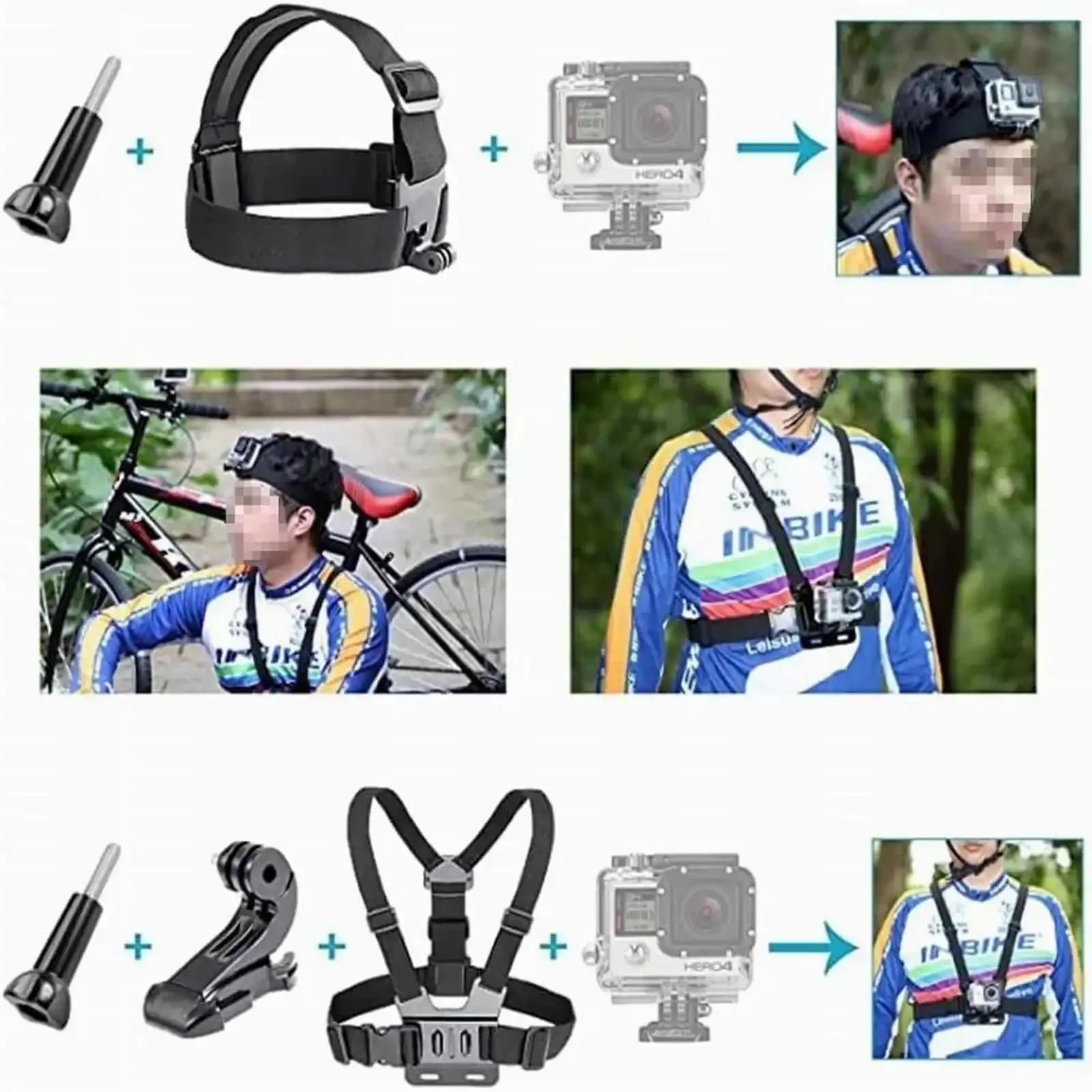 NEEWER 50 en 1 Kit de accesorios de Cámara de Acción para GoPro Hero 12 11 10 9 DJI OSMO 4 3 2 Insta360 X3 X2 GO 3 SJCAM - imagen 2