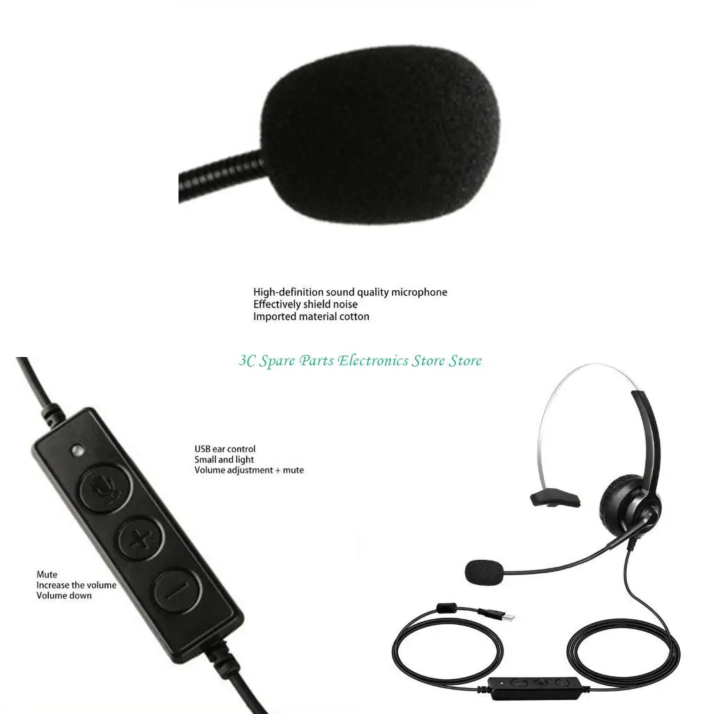 Auriculares SZ con cable, estéreo para respuesta libre cabeza, auriculares con cubierta suave, transparentes