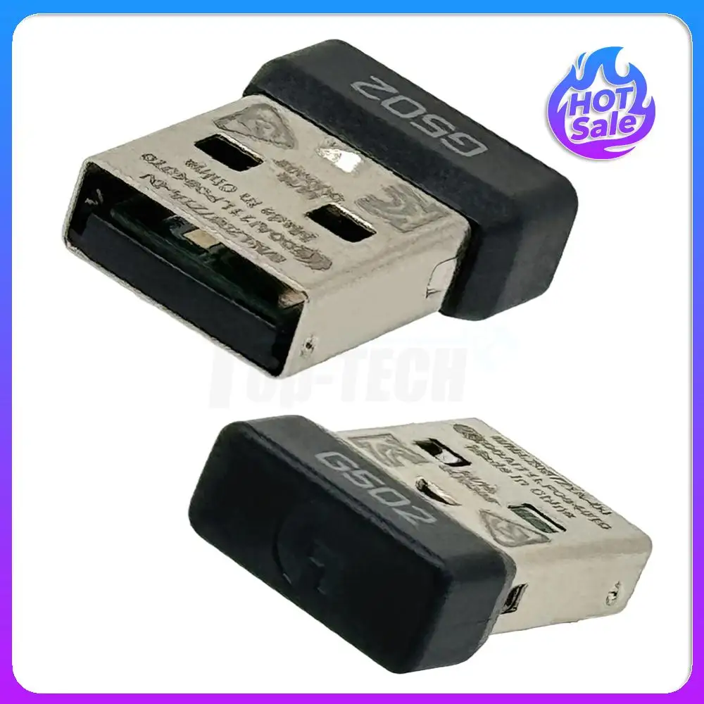 Receptor Dongle inalámbrico USB, adaptador receptor de ratón Dongle USB, enchufe Dongle receptor USB para ratón inalámbrico para juegos Logitech G502