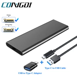 Carcasa metálica USB‑C 3.1 para SSD M.2 NGFF – Disco duro externo