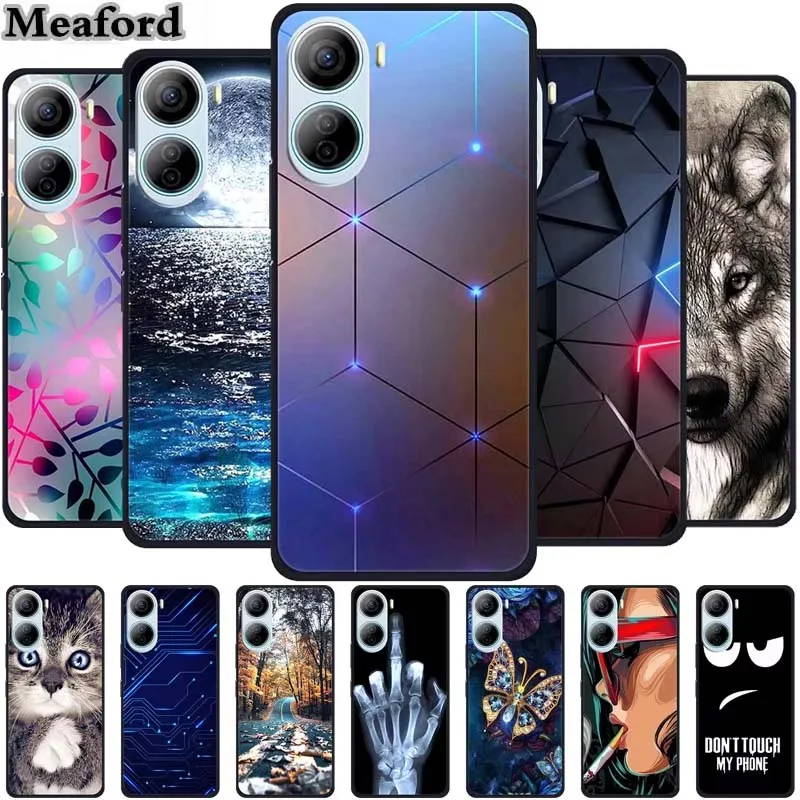 Funda trasera de silicona TPU para ZTE Libero IV, Protector de lobo fresco, carcasa nueva, 5G IV