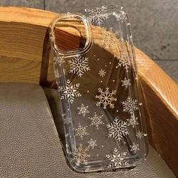 Funda Xiaomi Redmi Note 13 Transparente Copo de Nieve Dorado