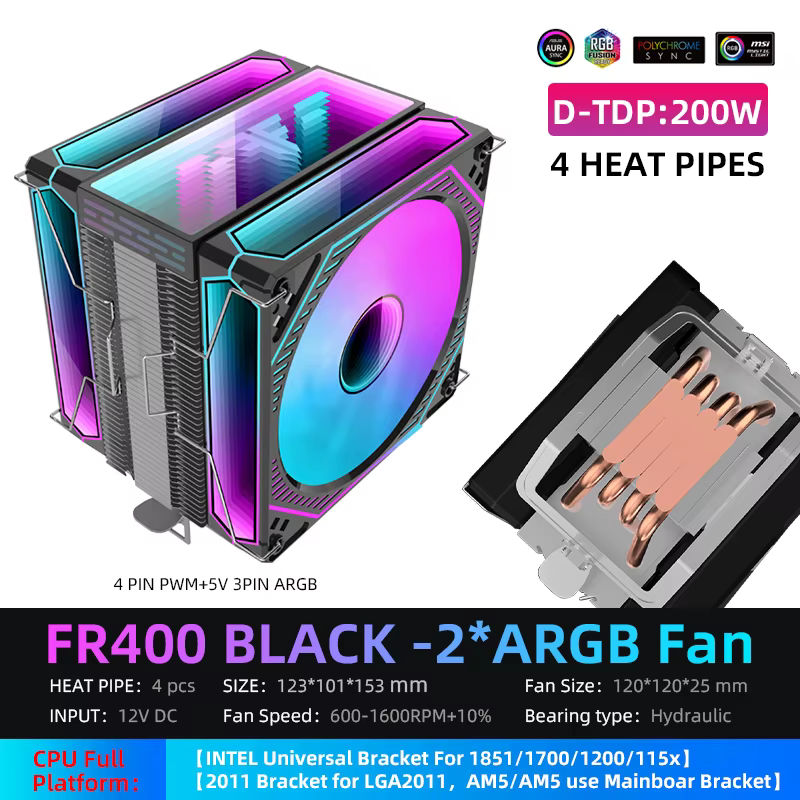 FR400-A-Black-2FAN