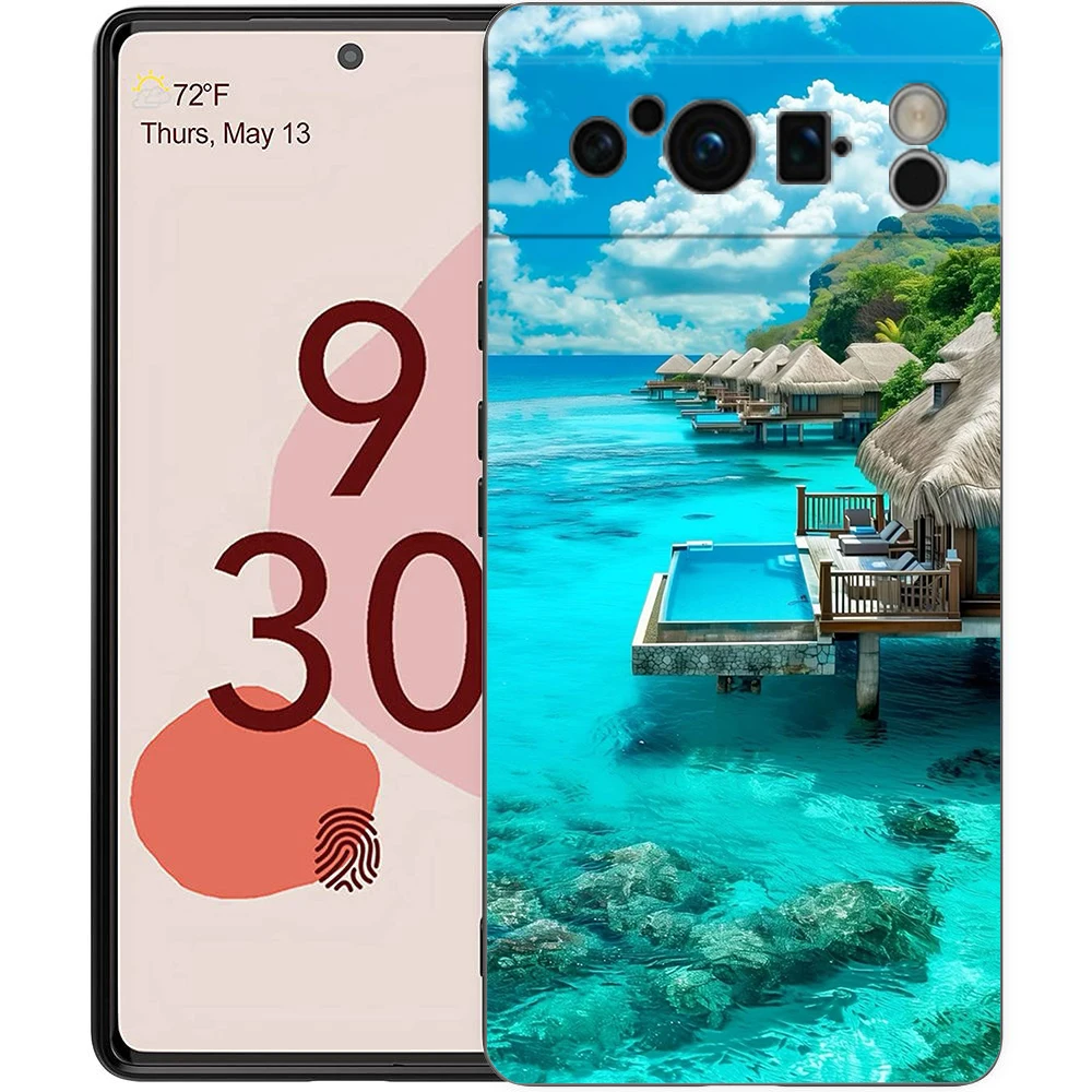 Para Google Pixel 10 Pro funda de teléfono Pixel 9 Pro XL TPU funda Pixel 8 Pro 9A 8A 7A 7 6A 6 Pro funda suave pasaporte de Maldivas - imagen 5