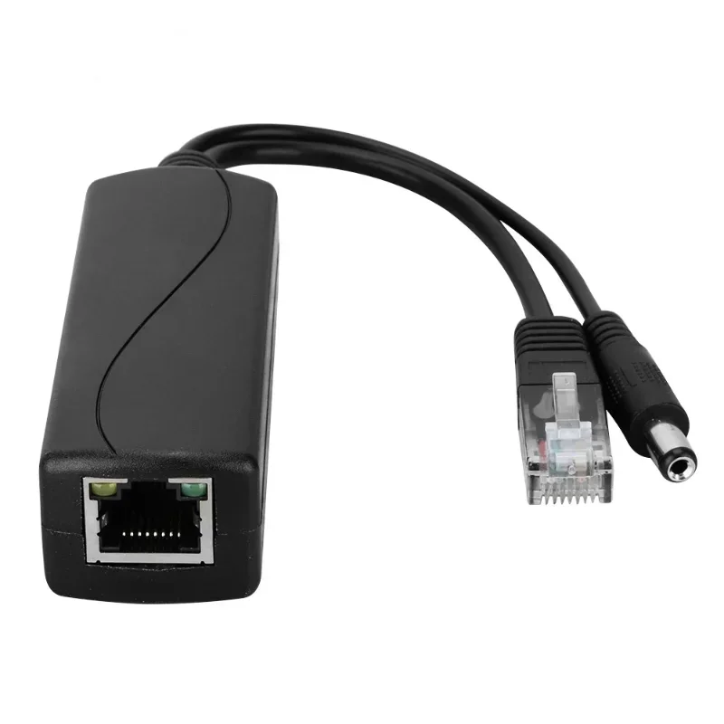 Adaptador PoE 48V a 12V Cable Divisor Inyector Huawei Hikvision