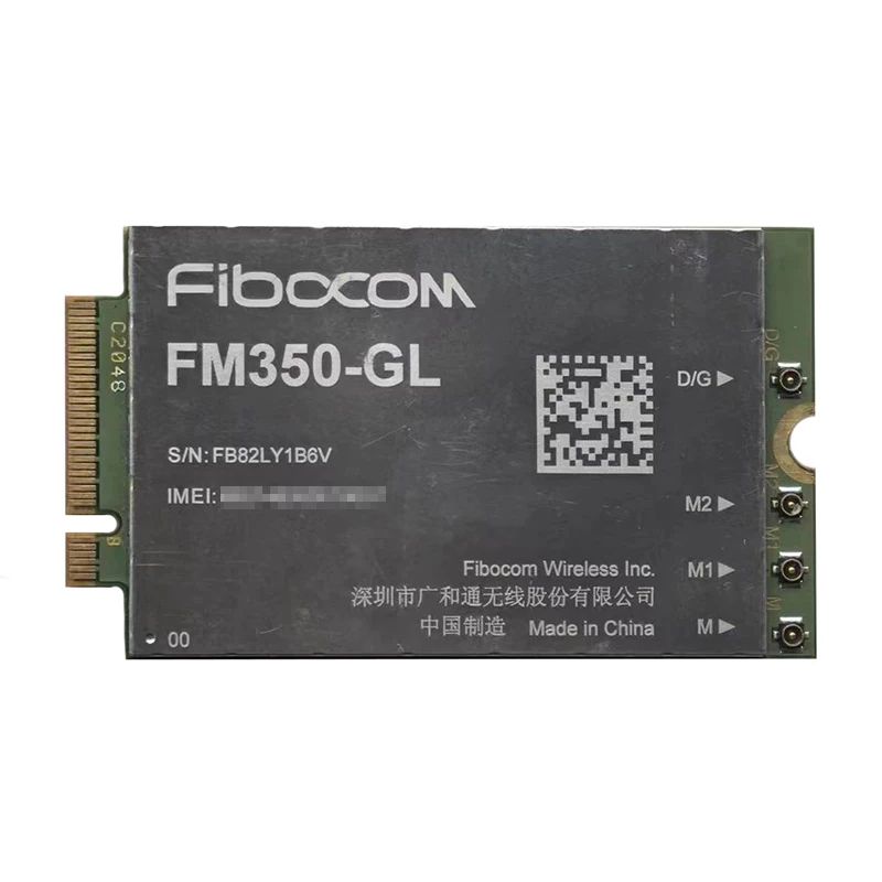 Fibocom FM350-GL 5G LTE WCDMA M.2 módulo NR Sub6 4,67 Gbps para ordenador portátil tableta de escritorio IoT Gateway Router 4x4 MIMO GNSS receptor