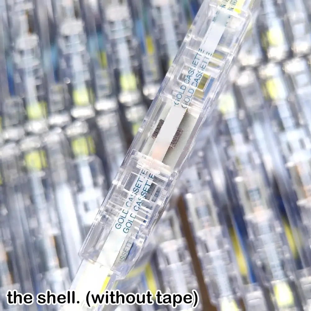 Cinta en blanco de apertura pequeña, caja de casete transparente, carrete de plástico, cinta de apertura pequeña, 45 minutos - imagen 2