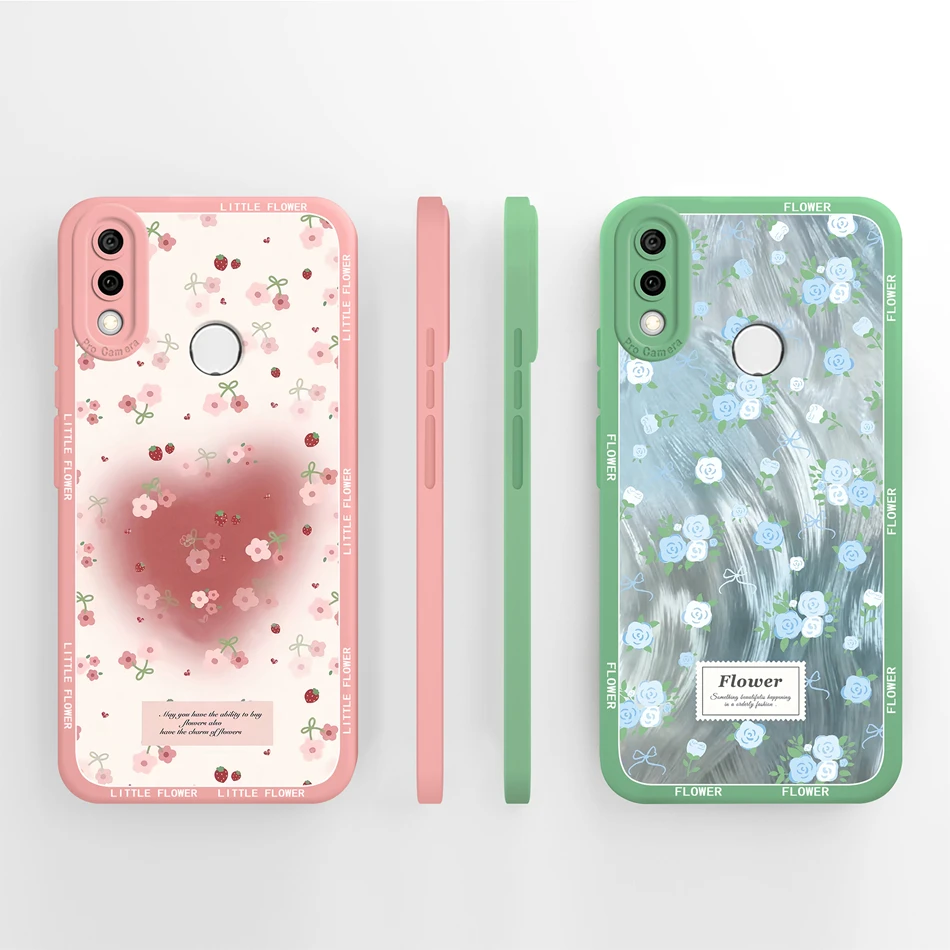 Para Huawei Y7 Pro Y7P Y7A Y7 Prime funda estilo estético cubierta de silicona líquida suave para Huawei Y 7 protección de cámara carcasa de teléfono - imagen 2