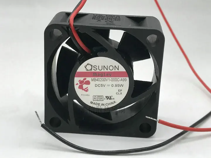 Ventilador de refrigeración de 40 mm CC 5 V 4 cm 0,95 W, para SUNON 40X40X20 mm MB40200V1-000C-A99 Enfriador silencioso - imagen 3