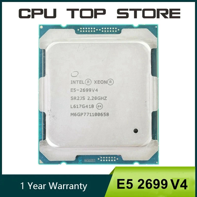 Procesador Intel xeon CPU E5 2699 V4 22 núcleos 2,2 GHz 145W SR2JS 2699V4 LGA 2011-3