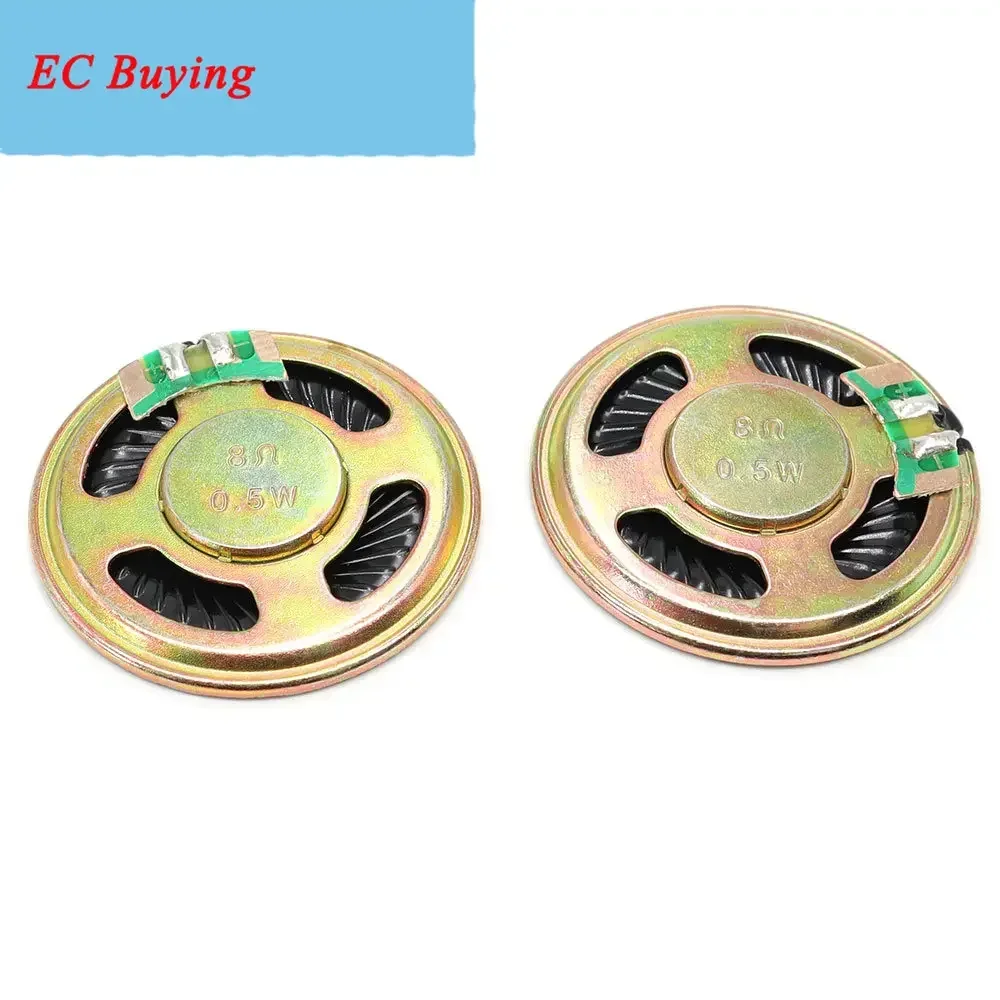 2 unids/lote 40MM 0,5 W 8R nuevo altavoz ultrafino 8 Ohms 0,5 vatios diámetro del altavoz 4CM espesor 5MM - imagen 3