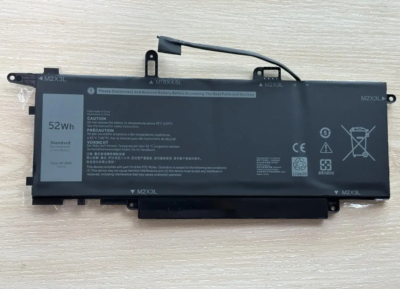 SeagullStar nueva batería NF2MW 52Wh para Dell Latitude 7400 7260 7270 9410 2 en 1 7146W 0C76H7 - imagen 3