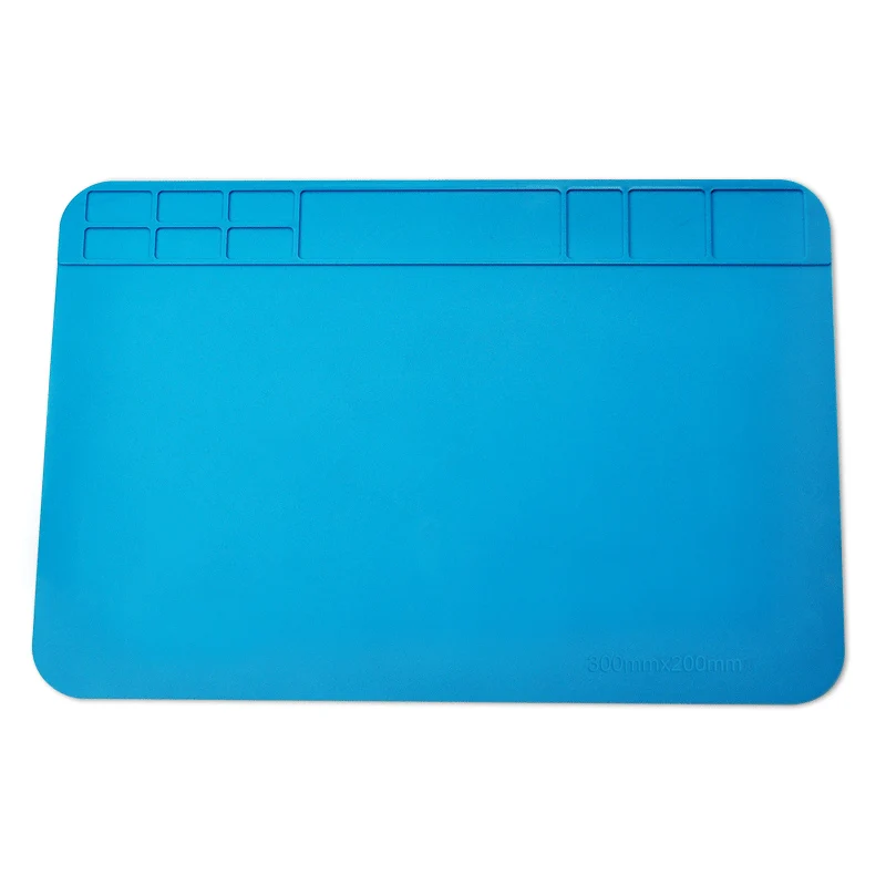 Estera de trabajo de aislamiento térmico, estación de soldadura resistente al calor, almohadilla aislante de reparación, plataforma de mantenimiento de 30x20cm - imagen 5