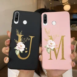 Funda Huawei P30 Lite Silicona TPU con Letras Antigolpes