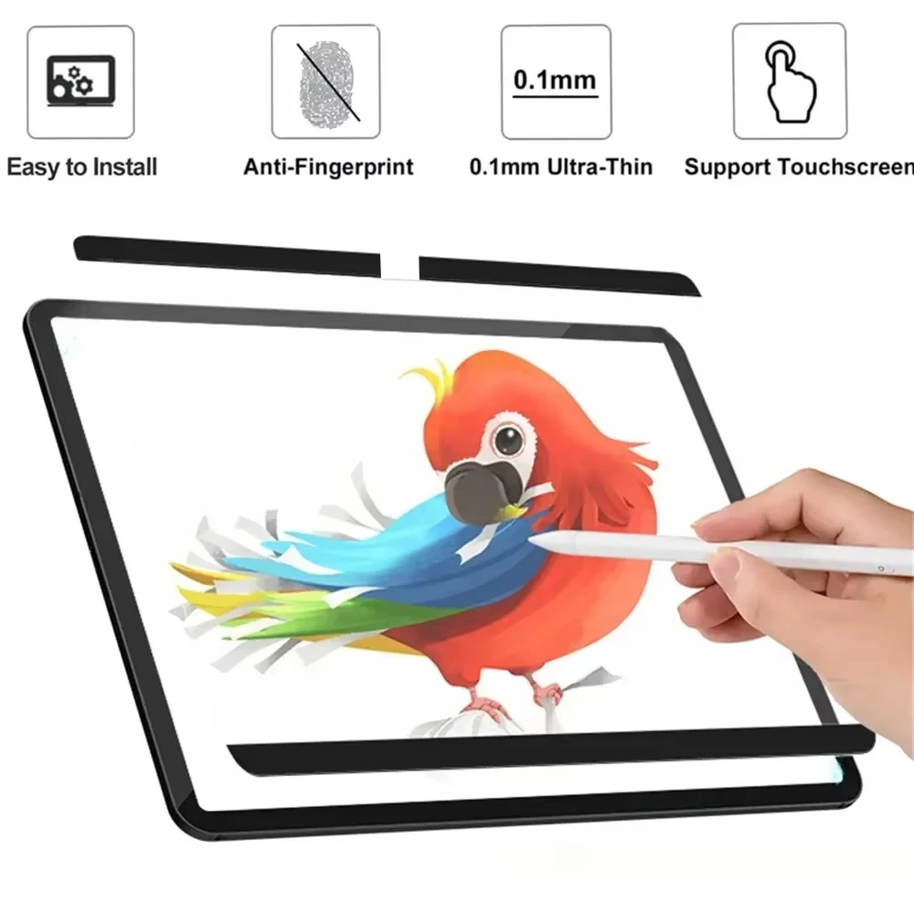 Película mate para Samsung Galaxy Tab S10 Ultra Fe + Fe Plus, Protector de pantalla, papel de dibujo extraíble y reutilizable, películas PET con sensación - imagen 2