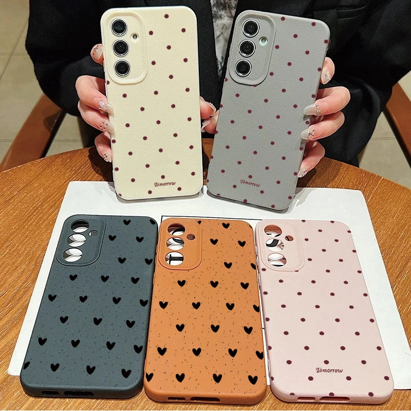 Funda de lujo minimalista de lunares INS para Xiaomi Redmi Note 14 13 12 Pro Plus 5G 4G 10 11 10S 11S 14C 12C 10C 9A A5 A3 - imagen 2