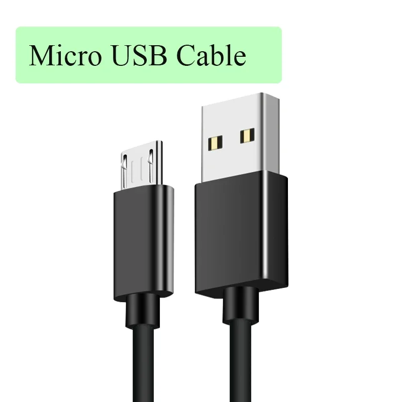 Cable de alimentación Micro USB de carga rápida macho a macho de alta calidad para Samsung Huawei Xiaomi LG Andriod Cables de teléfono móvil Micro usb