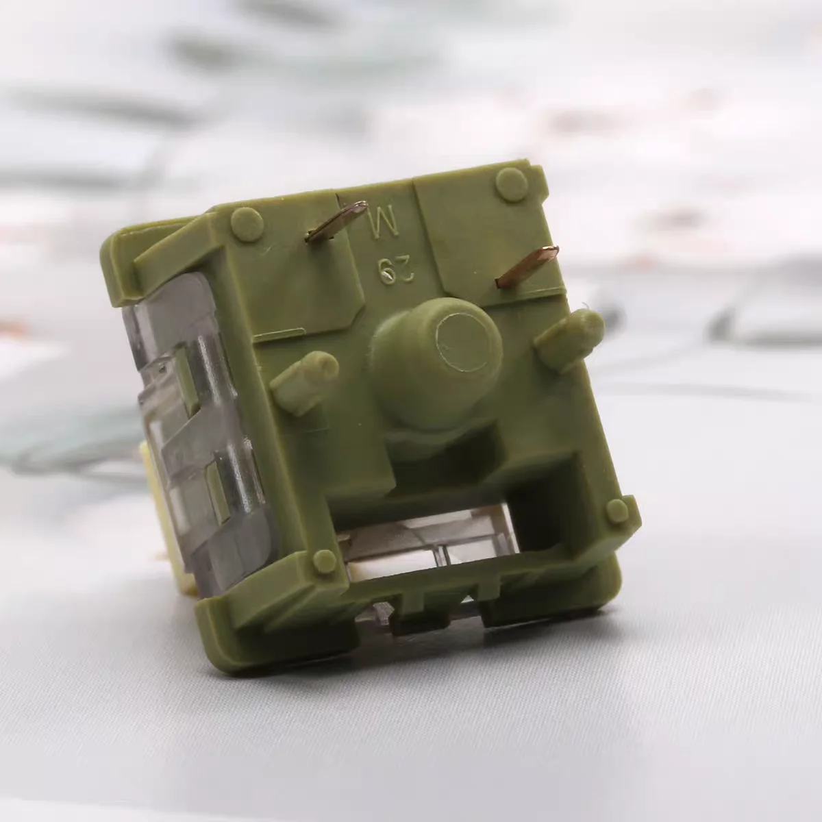 LEOBOG-interruptor ROCKLEE de 36g, presión de luz, 5 pines, interruptores lineales POM para teclado mecánico, interruptor MX personalizado, lubricación de intercambio en caliente - imagen 5