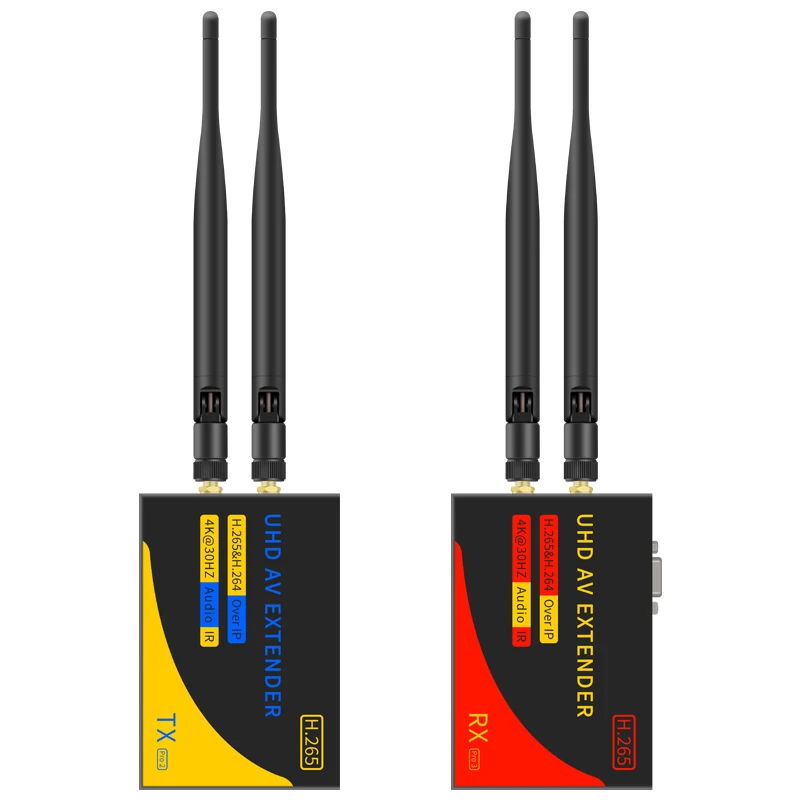 Extensor de transmisión inalámbrica H.265 5G 4K 200m, transmisor y receptor de Audio y vídeo, pantalla HDMI VGA, Cable de red transceptor - imagen 4