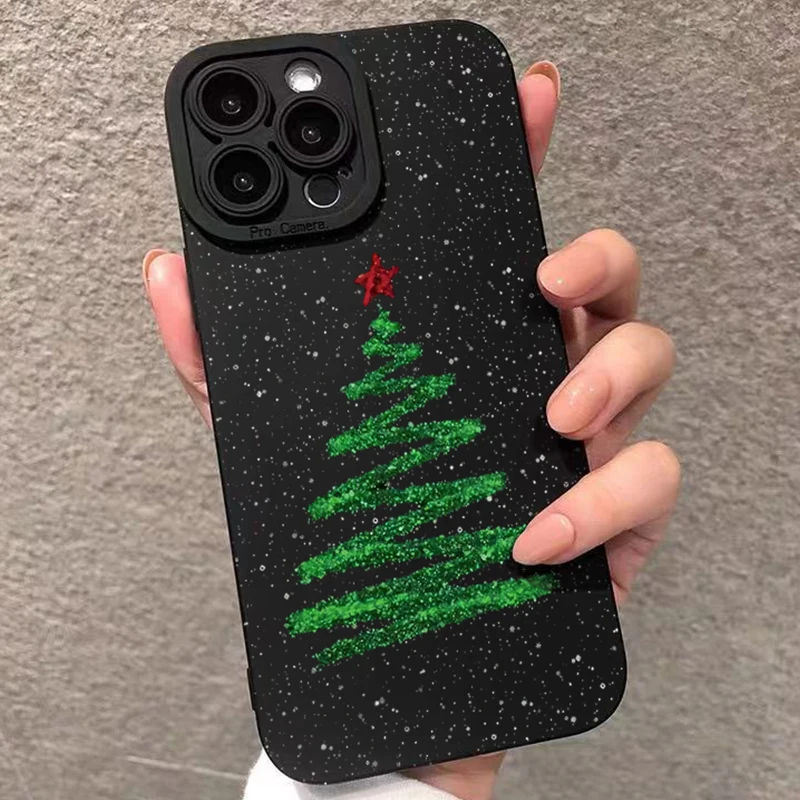 Funda de teléfono con diseño de copo de nieve y árbol de Navidad para Xiaomi Redmi Note 14 13 12 Pro Plus 5G 12S 11 10 Redmi 13 12C 13C 14C 15C - imagen 2