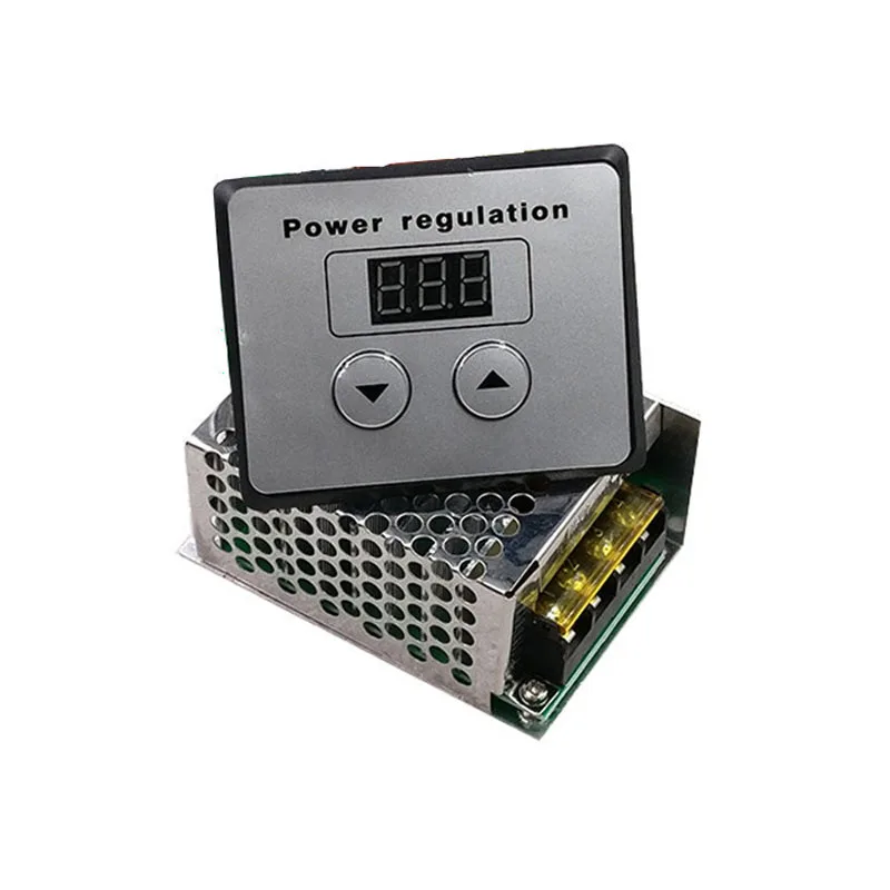 Regulador de voltaje SCR de 4000W y 220V CA, regulador de velocidad del Motor eléctrico, regulador electrónico de 220 V voltios, atenuación + Digital - imagen 2