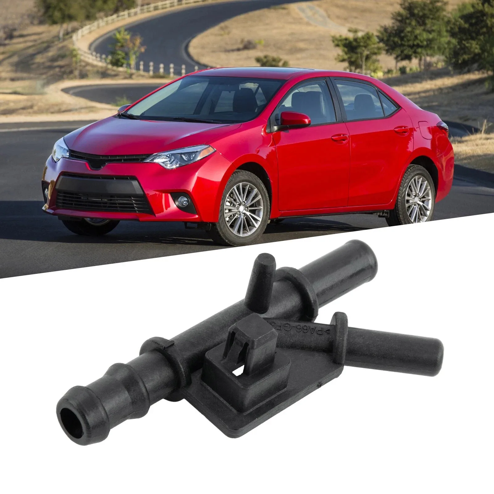 16264-21090 1626421090 Conector de manguera de junta de tubería de agua para automóvil compatible con manguera de agua Toyota By-Pass