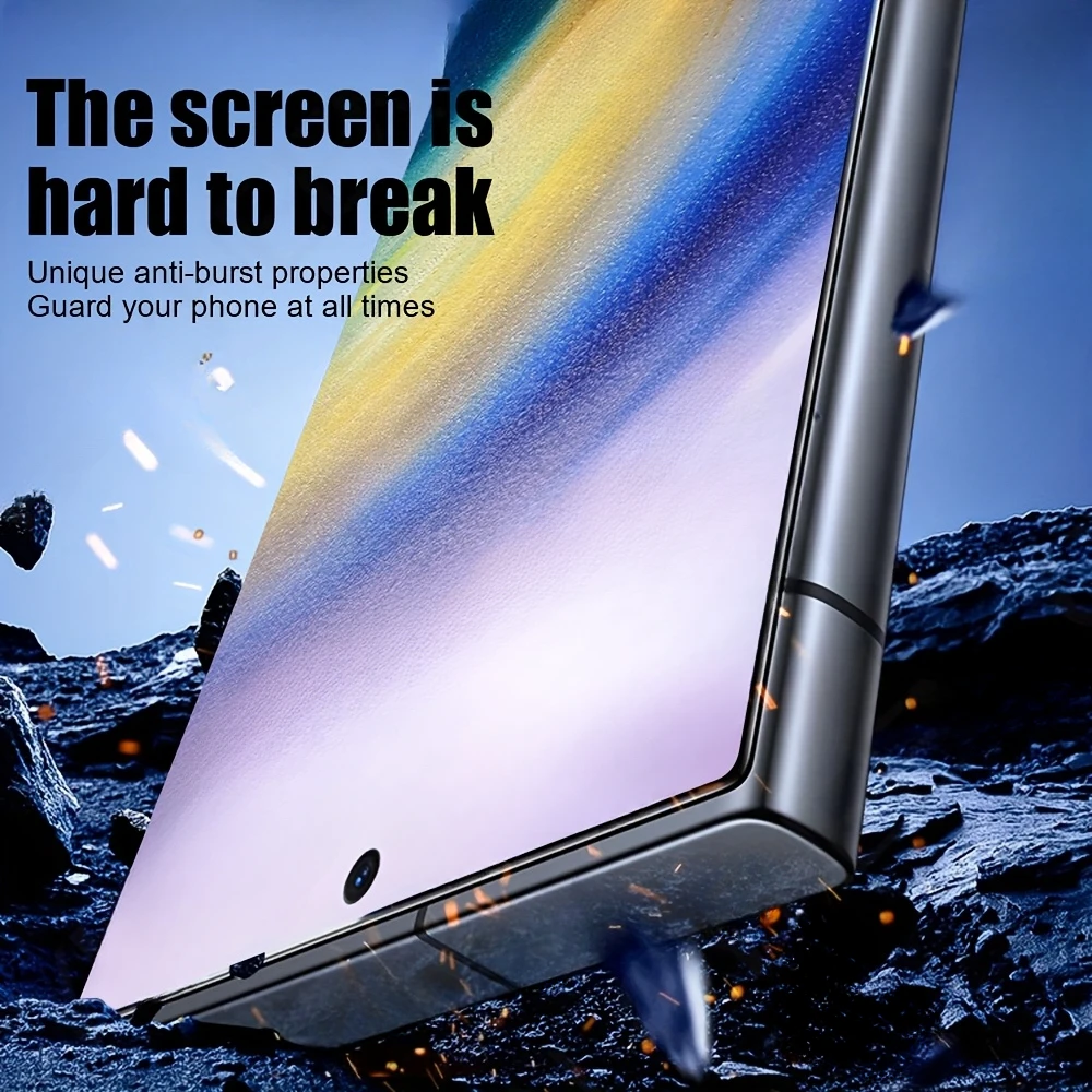 2 uds cubierta completa de vidrio templado HD para Samsung Galaxy S25 S24 S23 Ultra S20 S22 Plus Protector de pantalla para Samsung Npte 20 10 9 8 - imagen 4